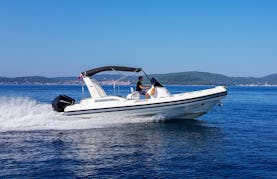 Joker Boat CLUBMAN 28 + 2x200 Mercury Rental in Sukošan, Croatia