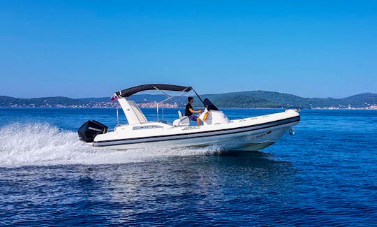 Joker Boat CLUBMAN 28 + 2x200 Mercury for rent in Sukošan, we can deliver the vessel from Pag to Split