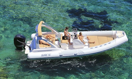 Sacs Dream Lux 25' RIB Boat for Charter in Spain
