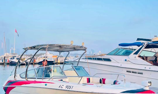 24ft Sea Breeze Boat Rental in Abu Dhabi for Cruising or Fishing Trips