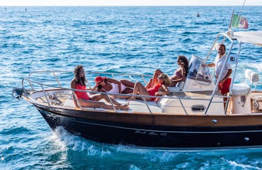 25ft Fratelli Aprea Boat Rental in Piano di Sorrento for Discover Capri & Amalfi Coast