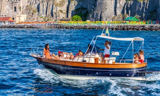 25ft Fratelli Aprea Boat Rental in Piano di Sorrento for Discover Capri & Amalfi Coast