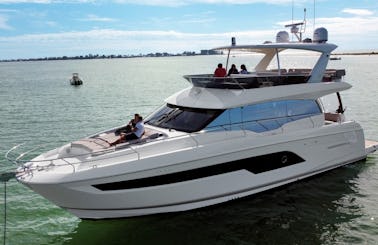 ''Princess Abu II'' Prestige Flybridge 630 Power Mega Yacht Charter in Anna Maria, Florida