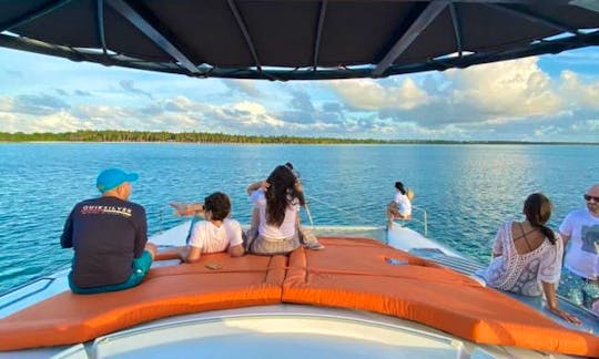 Visit Saona Island and Natural renting our 50' Cruising Catamaran.