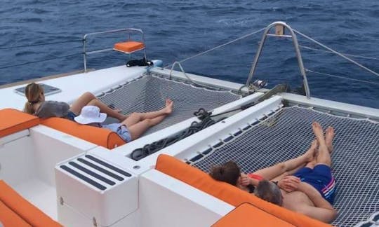 Visit Saona Island and Natural renting our 44' Cruising Catamaran.