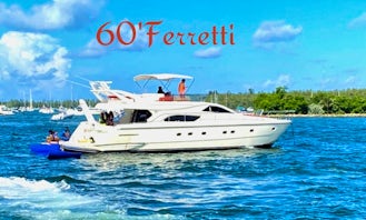60' Ferretti Luxury Yacht