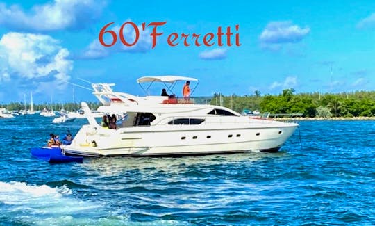 60' Ferretti Luxury Yacht