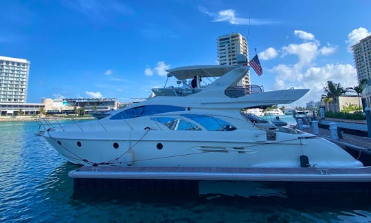 Amazing New Azimut 50ft for up to 15 people minimum 6hours Cancun and Isla Mueres