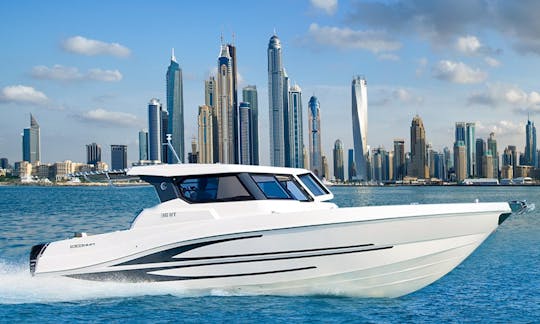 36ft Boat Charter Dubai with Captain & Crew (Silver Craft Yacht for 10 persons)