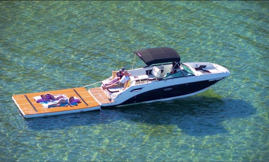 Ask us to bring the big dock!!  Its included in the  charter price and adds a ton of room!