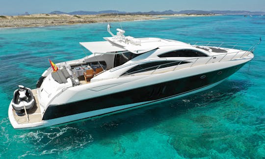 Charter 72' Sunseeker Predator Power Mega Yacht In Islas Baleares, Spain