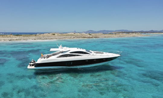 Charter 72' Sunseeker Predator Power Mega Yacht In Islas Baleares, Spain