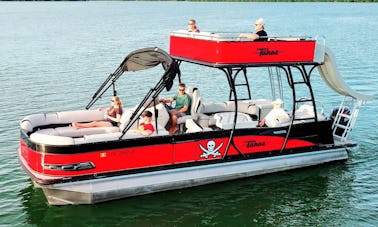 🏴‍☠️Embrace your inner Pirate on the Funship Pontoon with a slide!🏴‍☠️