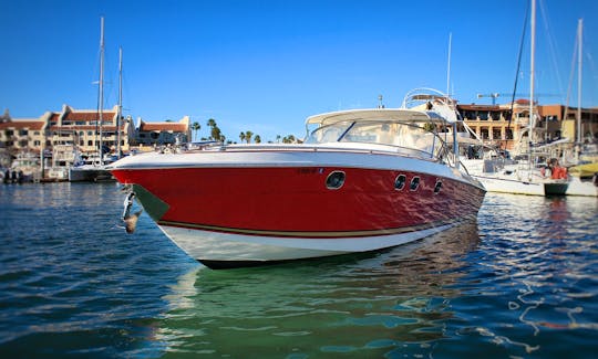 45ft Beautiful Red Baia Motor Yacht for Rent in Cabo San Lucas, Baja California Sur