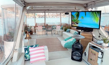 Terraza para fiestas #1 de 59 pies 🎤 Karaoke 💃 Pista de baile 🐬 Observación de ballenas 🌅 Marina Del Rey 🥳