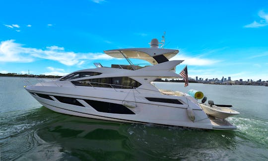 Rent a Luxury Yachting Experience! 70' Manhattan in Miami Beach, Florida