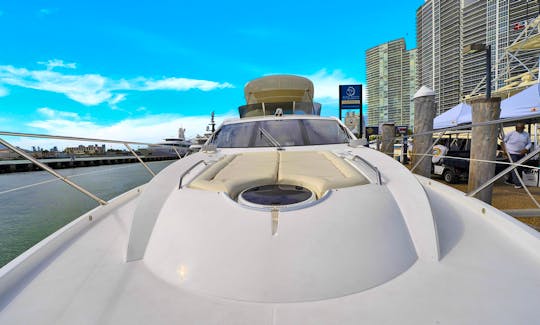 Rent a Luxury Yachting Experience! 70' Manhattan in Miami Beach, Florida