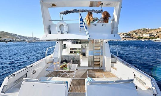 Ferretti 52 Yacht Charter in Ornos, Mykonos