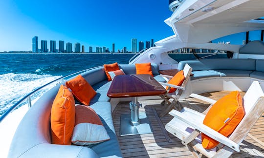 68' Sunseeker Predator Luxury Yachting Charter in Miami