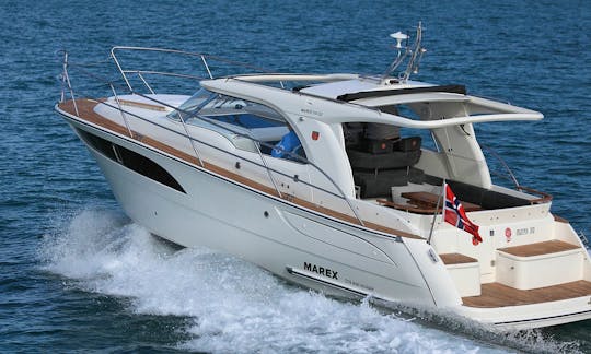 Luxury Marex 310 SC Cabin Cruiser Yacht for rent in Paros