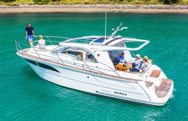 Luxury Marex 310 SC Cabin Cruiser Yacht for rent in Paros