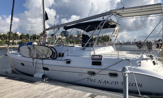 Large aft deck as well as oversized center cockpit.