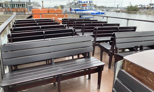 Sun deck to enjoy the exterior and lovely views of Helsinki by sea!