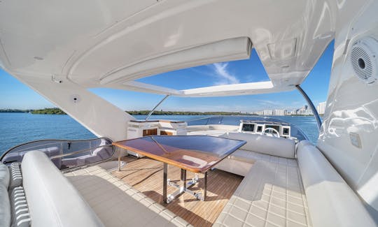 Charter the 70ft Azimut Power Mega Yacht in Miami