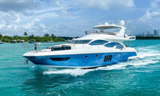 Charter the 70ft Azimut Power Mega Yacht in Miami