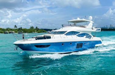 Charter the 70ft Azimut Power Mega Yacht in Miami