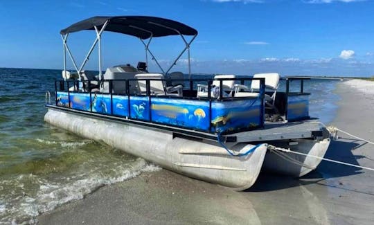Receiver the 10 person Pontoon Boat in Bokeelia, Florida!