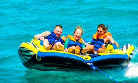 Enjoy Donut Ride Watersports with 2020 Sea Ray Deckboat in Dubai
