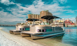 Rent this 2022 Harris 25' Cruiser Pontoon in Fort Walton Beach Florida!