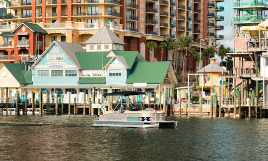 Rent this 2022 Harris 25' Cruiser Pontoon in Fort Walton Beach Florida!