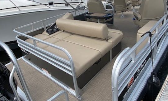 Best Of Times with SunTracker 24DXL Pontoon in Fort Lauderdale, Florida