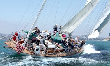 Sail San Diego on 68ft classic Sailing Yacht