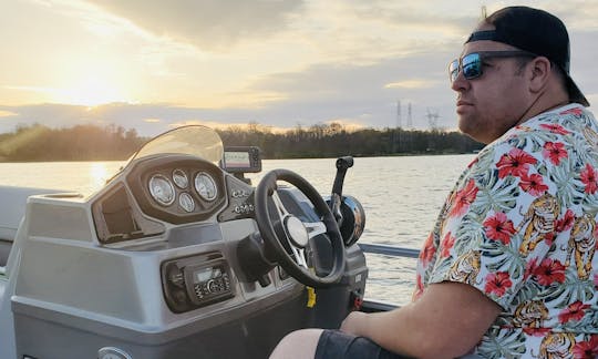 The Captain is preparing to set out on his favorite part of the day; a sunset cruise.