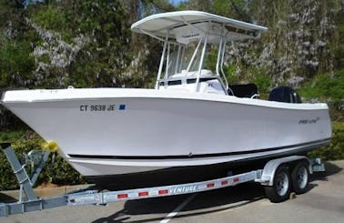 Proline Deep V Fishing boat with captain available now in Fort Myers, Florida!