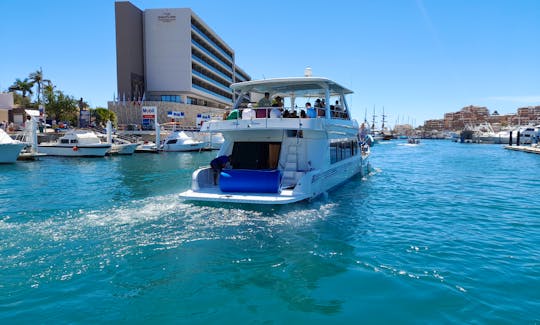 74Ft Blue Water Power Mega Yacht Capacity for 50 passengers 