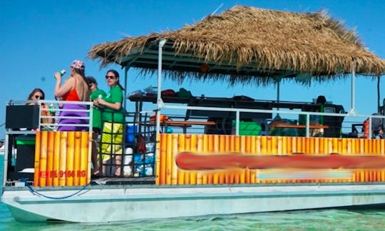 Rent this 16 Person Tiki boat in Destin and Crab Island