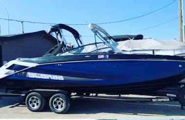 28ft Scarab Wake Blast Surf Boat for rent in Ladysmith, Canada