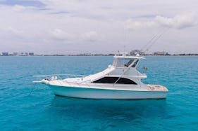 48ft Ocean Yacht with Best Crew Fishing Charter in Cancun