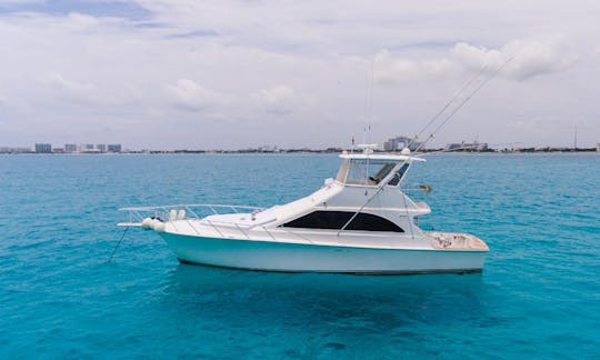 Yacht océanique de 48 pieds avec le meilleur équipage de pêche à Cancún