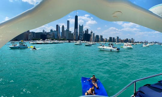 35' Luxury Double-Decker Yacht Rental in Chicago - Up To 12 Guests!