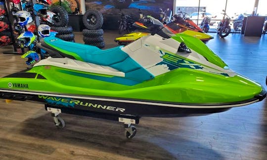 Green Yamaha EX Jet Ski for rent in Chesapeake Beach Maryland