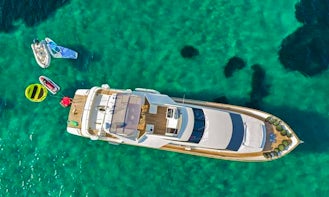 Luxury Falcon 99' Luxury Yacht on the Coast of Greece