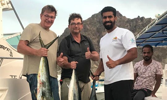 Sapphire Marine 36' Game Fishing In Muscat with Locals Fisherman