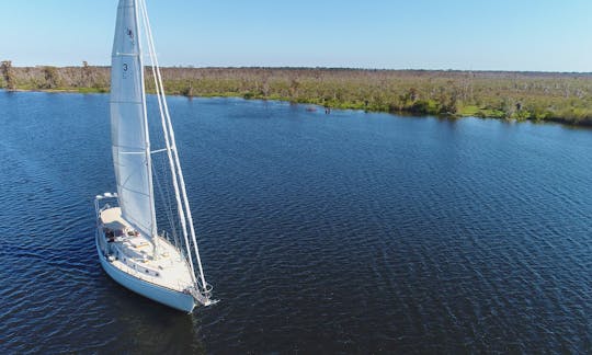 Sailing on Lake Pontchartrain with 52ft Shannon Sailing Yacht!