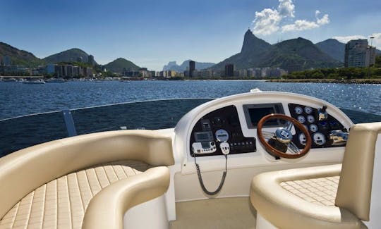 58ft Segue Fly Forte Motor Yacht Rental in Rio de Janeiro, Brazil