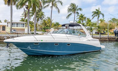 Experience Miami's stunning waterways with our 42' Dufour Motor Yacht